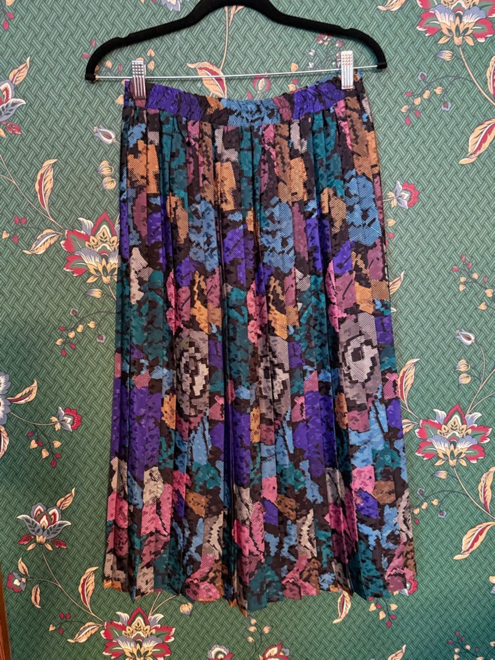 Vintage Women’s Andrea Gayle Pleated Skirt- Multicolored